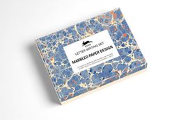 PEPIN LETTER WRITING SET MARBLED PAPER