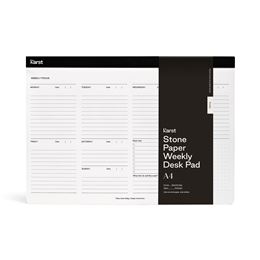 KARST STONE PAPER WEEKLY DESK PAD A4