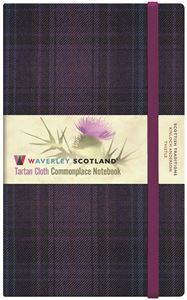 TARTAN CLOTH NOTEBOOK LARGE: KINLOCH ANDERSON THISTLE