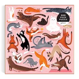 YOGA FOR CATS 500 PIECE JIGSAW PUZZLE (GALISON)