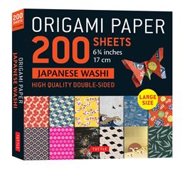 ORIGAMI PAPER JAPANESE WASHI PATTERNS / LARGE (TUTTLE)
