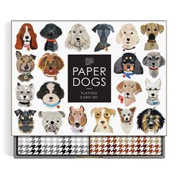 PAPER DOGS PLAYING CARD SET (GALISON)