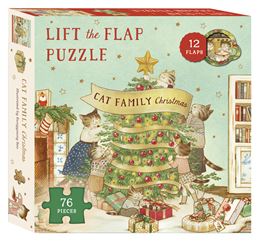 CAT FAMILY CHRISTMAS: LIFT THE FLAP JIGSAW PUZZLE