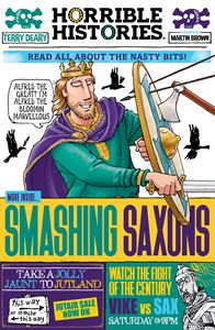 HORRIBLE HISTORIES: SMASHING SAXONS (NEWSPAPER ED) (PB)
